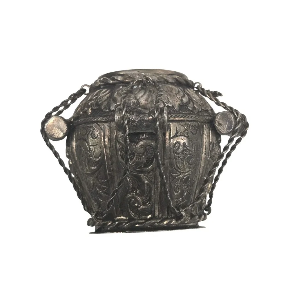 Sterling Silver Persian Middle‎ Eastern Besamim Havdalah Spice Boxes SET OF 2